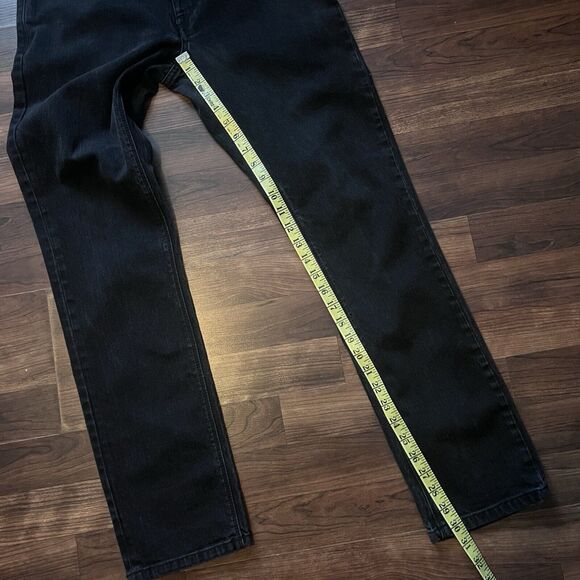 Volcom Vorta Slim Straight True To This Black Jeans Sz 31 Grunge Skater Biker - Picture 6 of 10